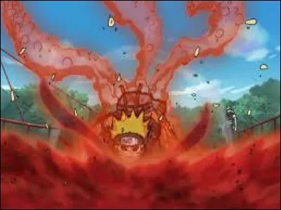 How many tails did Naruto had when he was fighting Orochimaru?