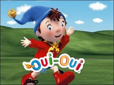 (Oui-Oui) What color is Oui-Oui's hat?