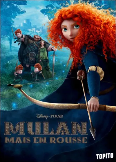 How many brothers does this redhead, Merida, have?