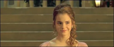 What potion does Hermione use on her hair for the Yule Ball?