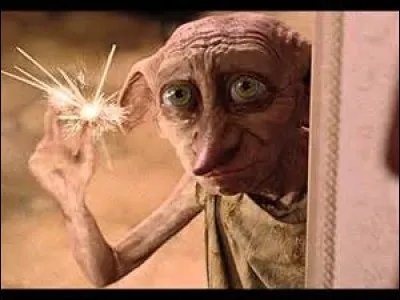 In Harry Potter and the Order of the Phoenix, Dobby decorates the Room of Requirement for Christmas. What do his decorations say?