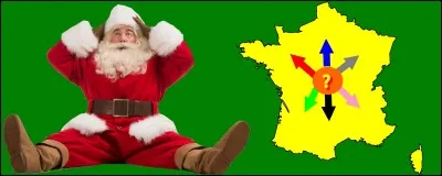 I have to bring a present to Mont-de-Marsan. What is the color of the right arrow?