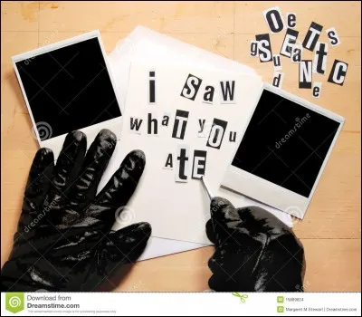 Someone tries to blackmail you. What do you do?