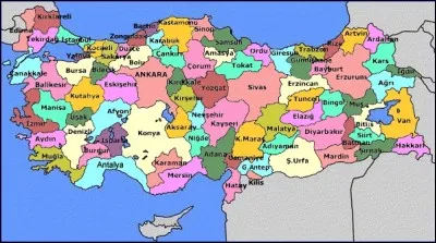 How many cities are there in Turkey?