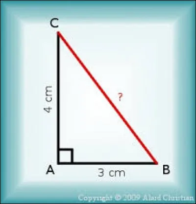 How long is the hypotenuse?