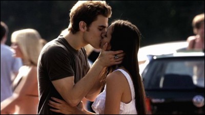 Meet cute! In the TV series, Stefan and Elena adorably bump into each other outside the boys' bathroom. What actually happened?
