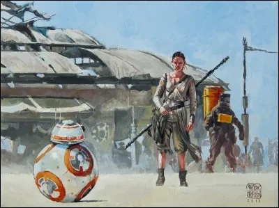 In which Star Wars movie can we find BB8 ,Rey and Fine?