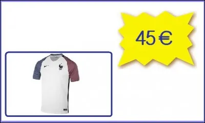 This beautiful soccer jersey in the colors of the French team : 45,00