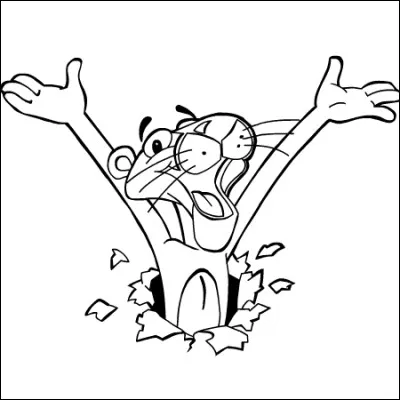 What color is the most famous cartoon panther?