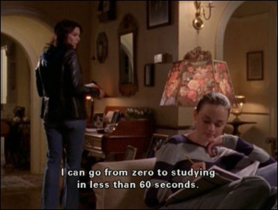 In Season One, Rory is late for school because she and Lorelai stay up late studying for a test on what famous author?