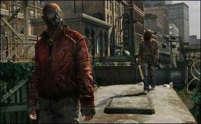 In the business district, a hunter comes to tell his fellows that a madman and a young girl have: