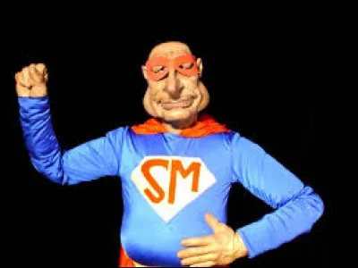 Which Guignols de l'info character was sometimes dressed in a costume and nicknamed Super Menteur?