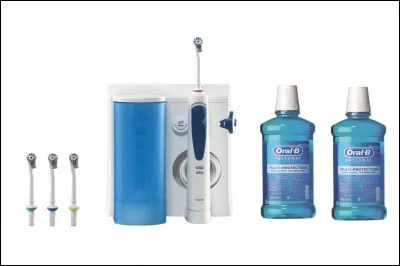 Then I'll brush my teeth with my toothbrush...