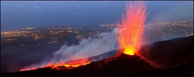 True or false?
Etna's lava flows are very viscous because the magma contains silica.
