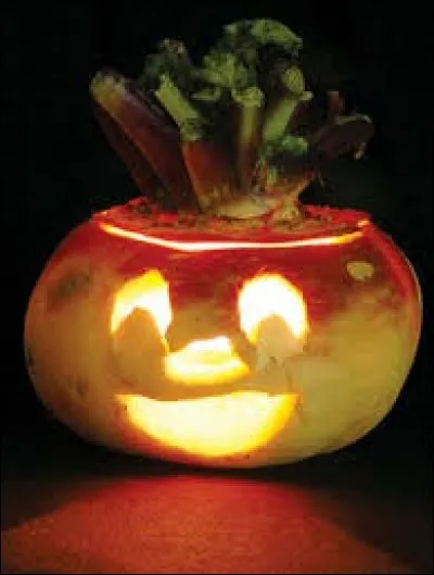 It was the first vegetable to be carved for Halloween.