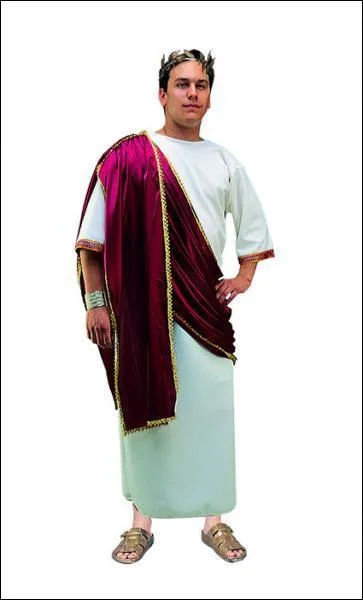 What colour was the Toga worn by the Roman Emperors?