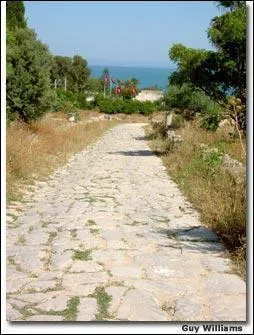 How were Roman roads bult?