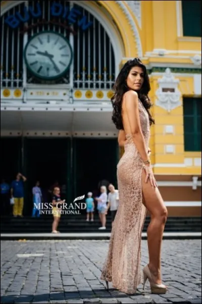 Who is this candidate and which country is she representing ?