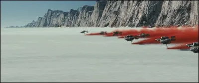 What is the planet where one of the great terrestrial battles of the film takes place, known for its red and white soil?
