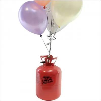 You've used gas to fill balloons for your Christmas party, what should you then do?
