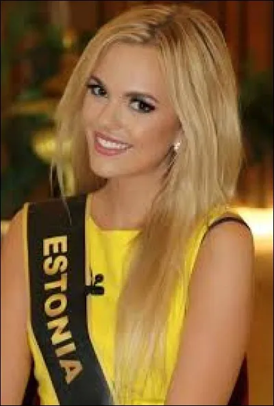 Who was elected as the most beautiful woman on Estonia in 2011 ?