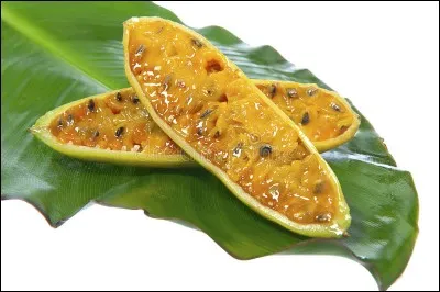 What is the name of this fruit that looks like a small banana and is also called curuba in Latin America ?