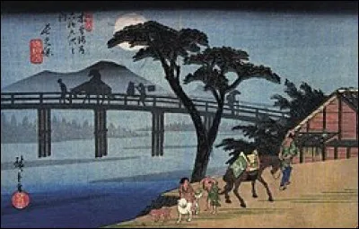 Who painted "Man on horsback crossing a bridge" ?
