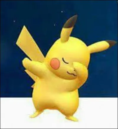 What gesture is Pikachu making in this picture?