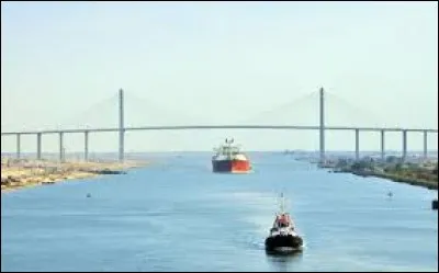 Which sea is connected to the Mediterranean Sea by the Suez Canal?
