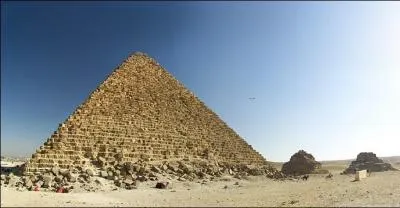 The Mykerinos pyramid is the largest of the Giza pyramids.