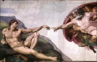Michelangelo's major work, on the ceiling of the Sistine Chapel, evokes ...