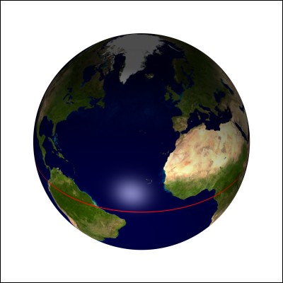 What are called the northern and southern parts of the equator?