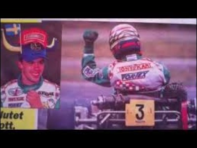 Who won the karting world championship in 1996 ?