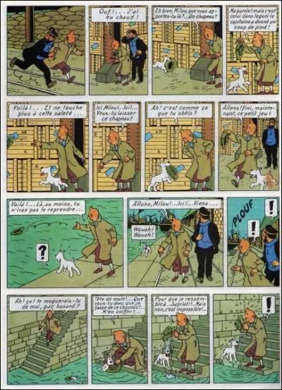 Whose hat does Snowy systematically bring back in 'The 7 Crystal Balls'?