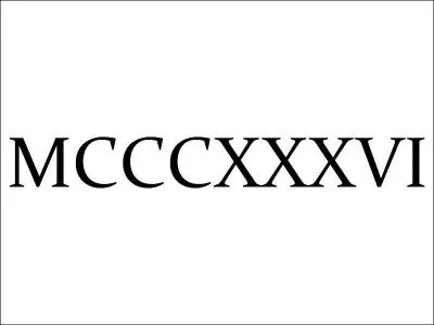 Write this Roman number in Arabic numerals.