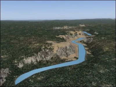 The longest river in the world, by its southern mouth, is...