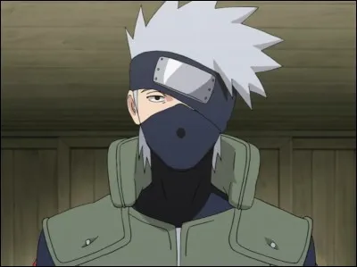 Kakashi Hatake, Naruto's master and nicknamed "Copycat Ninja". What's on his headband?