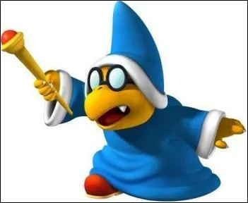 This witch is evil. What's her name ? (Kamek in French)