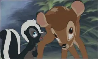 On the right is Bambi the little fawn?