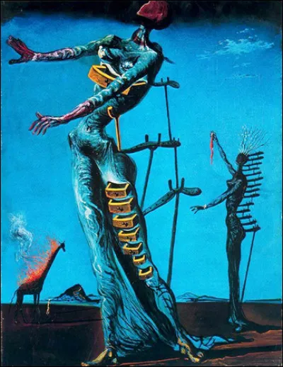 To whom do we owe this painting entitled The Giraffe on Fire?