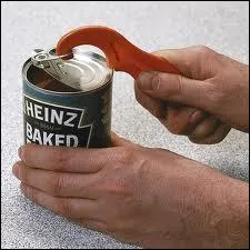 The can opener was invented by Ezra Warner in 1858.