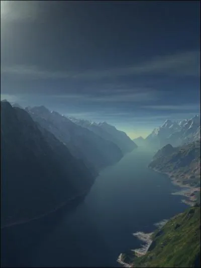 What are the names of the glacial valleys invaded by the sea?