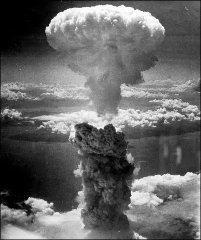 Which cities were targeted by atomic bombs?