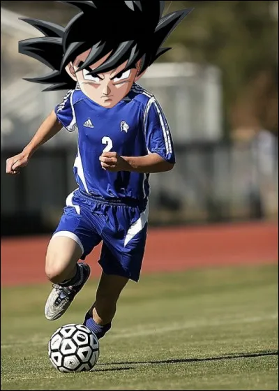 He was the man of the match in the final. He scored the only goal of the match in the 52nd minute. Team DBZ wins! Who is this character?