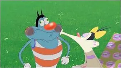 How many cockroaches is Oggy harassed by?
