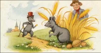 Which rat invited another in La Fontaine's fable?