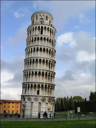 Where can you find a famous leaning tower?