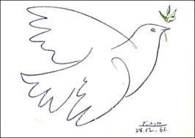 Who drew The Dove of Peace in 1949 ?