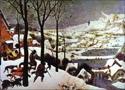 Which Flemish painter painted 'Hunters in the Snow'?