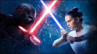 Where do Kylo Ren and Rey go into lightsaber combat for the very first time?